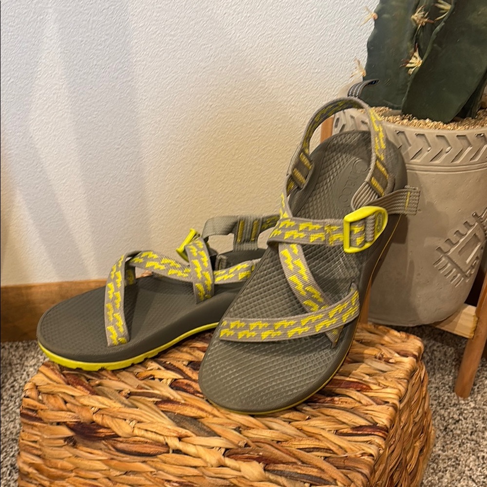 Chaco Green and Gray Outdoor Sandals